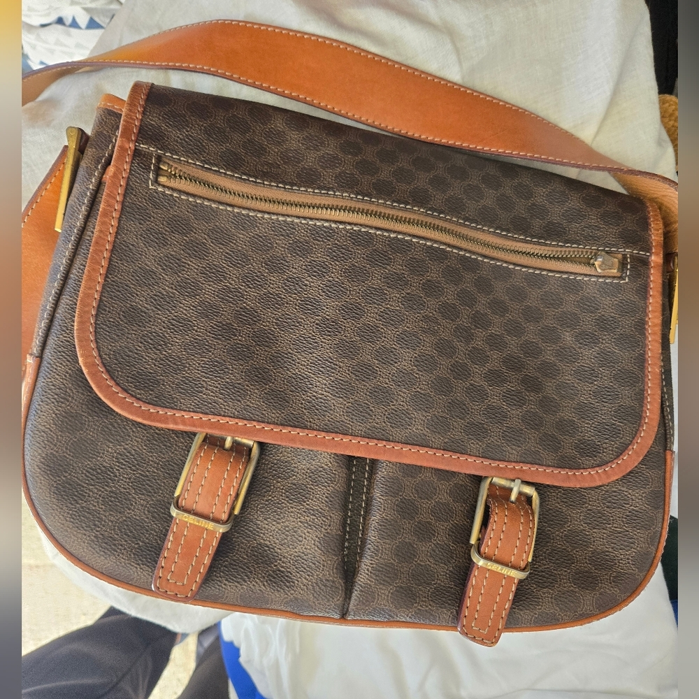 Celine Vintage Macadam Leather Bag